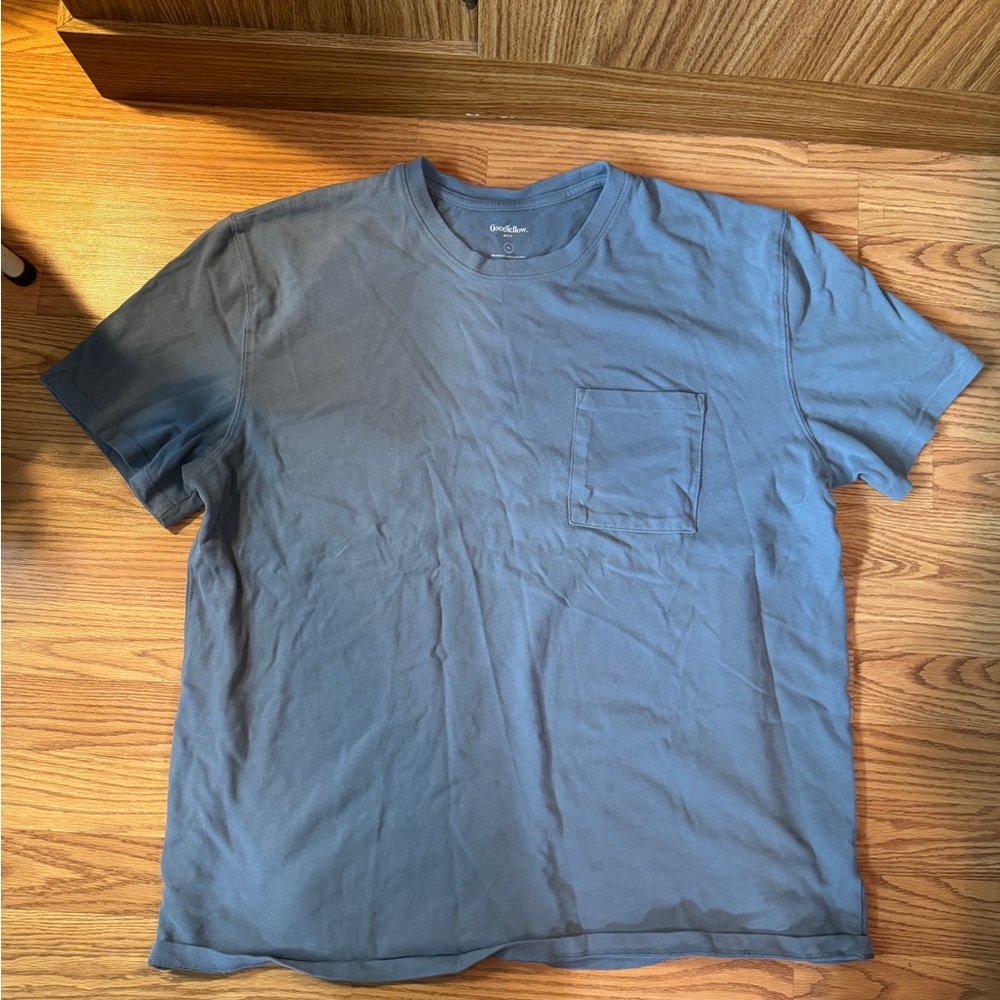 Goodfellow & Co Slate Blue Short-Sleeve Pocket Tee